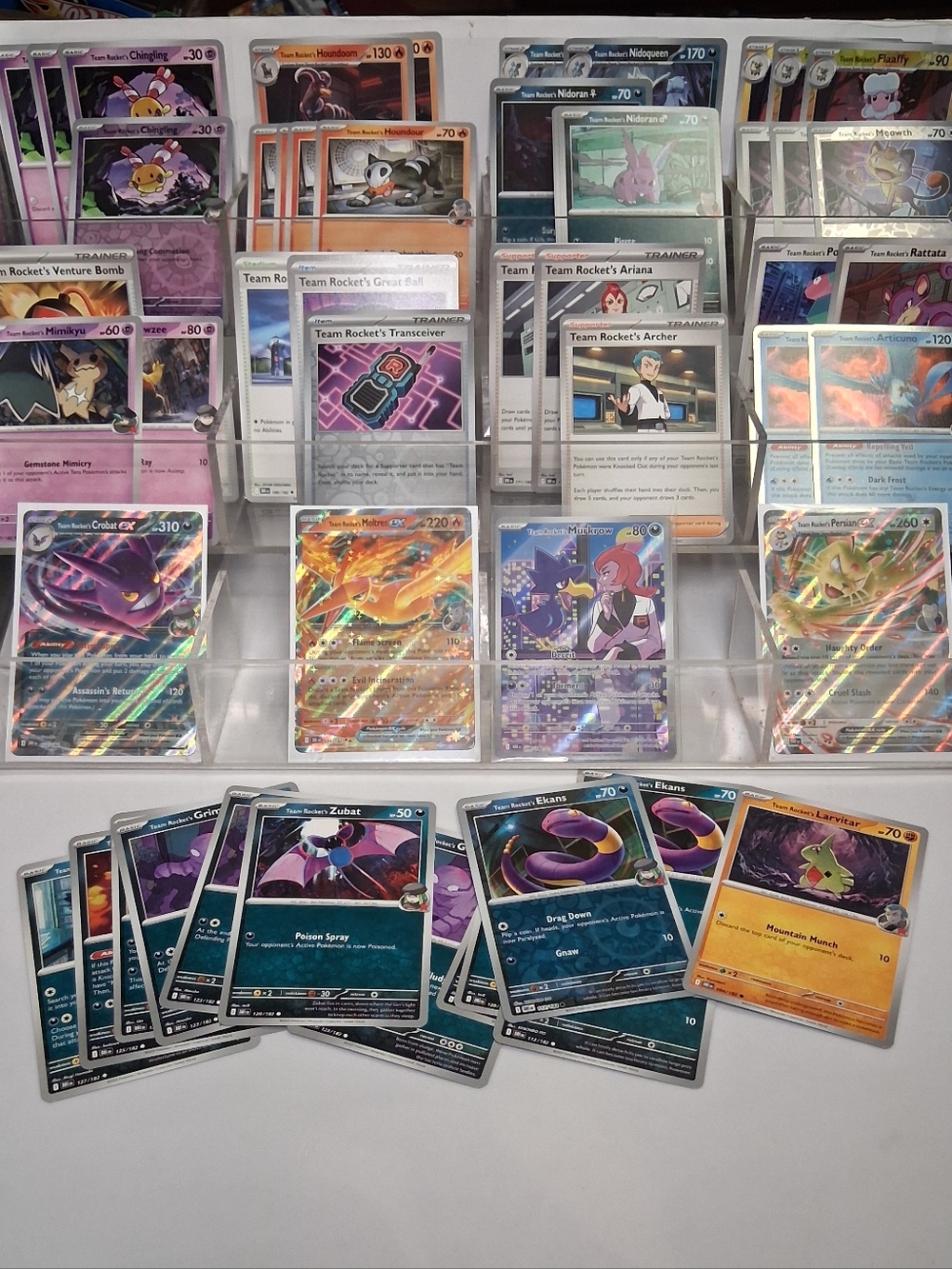 52 Team Rocket Mixed Card Lot ~ ☆Near Mint☆ ~ Murkrow IR Persian Moltres DRI
